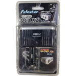 مبدل افزایش ۱ به ۳ پورت فندکی خودرو دارای 2 پورت USB