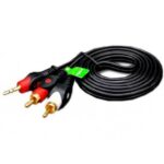 کابل تبدیل جک 3.5 میلی متری به دو RCA مدل vox طول 1.5 متر