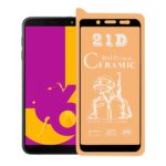 محافظ صفحه نمایش سرامیکی شفاف Samsung J6 2018 - Full Cover - مشکی (بدون پک)