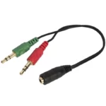 تبدیل 1 به 2 جک 3.5 میلی متری مدل دو فیش نری