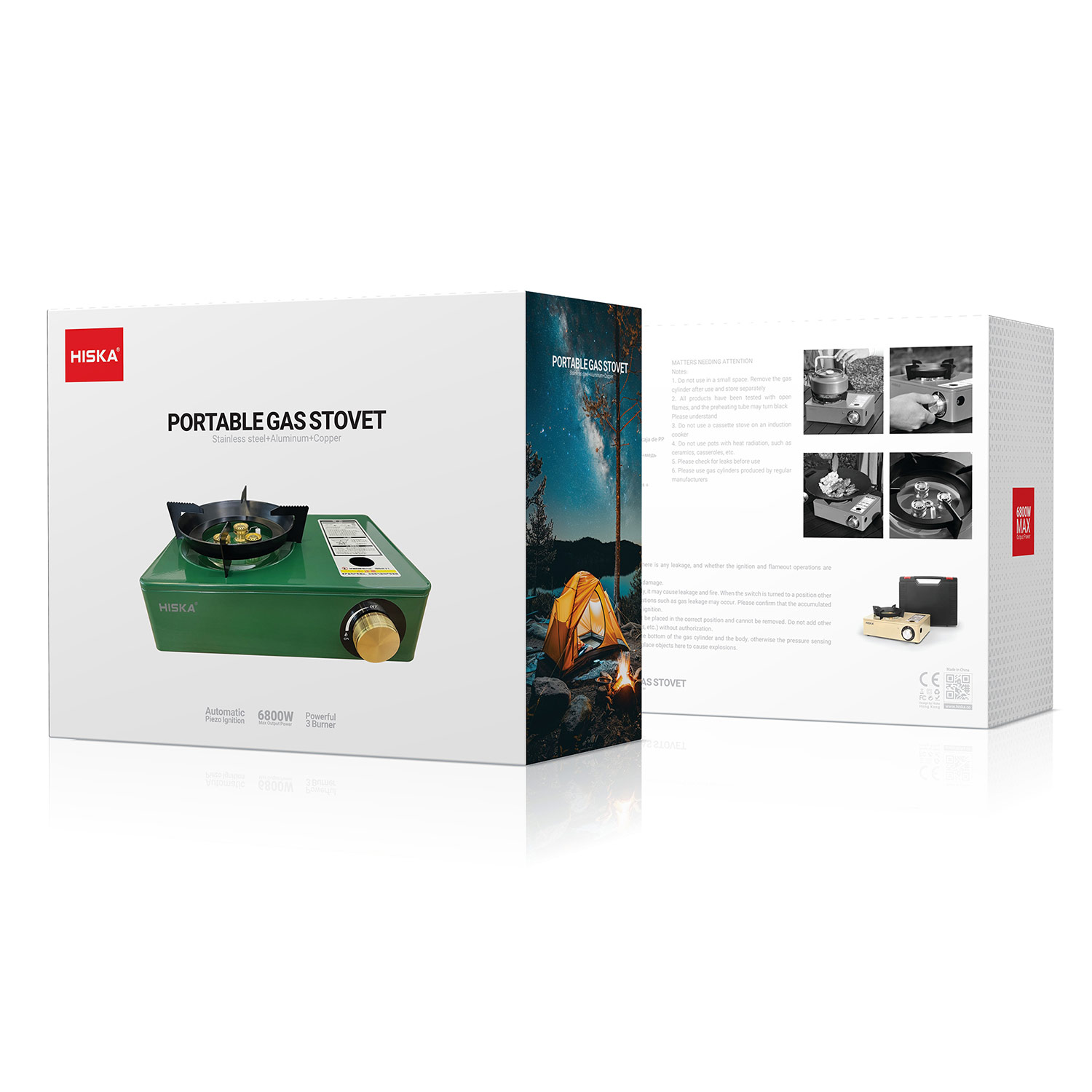 اجاق گاز مسافرتی هیسکا مدل H24