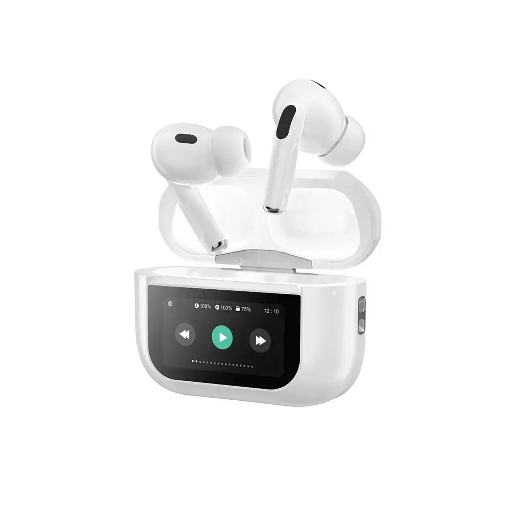 GNTOTUANCWH-Green-Lion-Touch-Tone-ANC-Earbuds-White_11zon