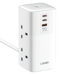 چند راهی برق و شارژر الدینیو Ldnio SC4383 GaN دارای 3 پورت