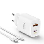 شارژر دیواری 20 وات یسیدو مدل YC52 به همراه کابل لایتنینگ