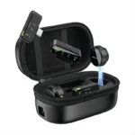 میکروفون بیسیم یقه‌ ای سکه ای با 2 فرستنده وایرلس گرین لاین Green Lion GM-85X 3 In 1 Wireless Microphone GNGM85XMICBK