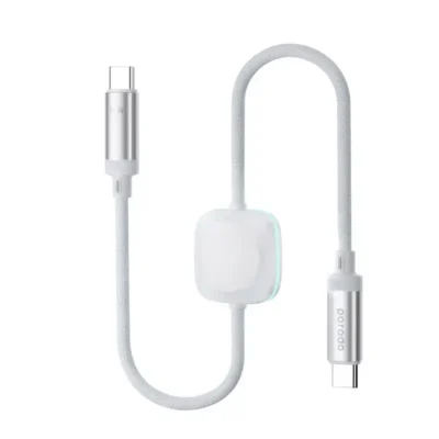 کابل USB-C به لایتنیگ با شارژر ساعت پرودو Porodo USB-C Lightning Cabl With Wireless Watch Charger PD-2IN1CLWC