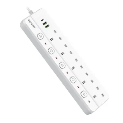 چندراهی گرین لاین مدل  Power Socket 2 USB-A & 1 Type-C 2500W