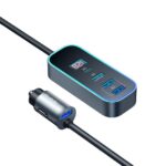 شارژر فندکی 5 پورت 107 وات مک دودو MCDODO CC-190 Digital Display PD