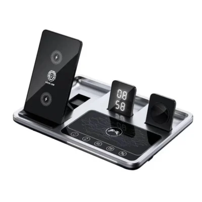 شارژر وایرلس 15 وات گرین لاین green lion 4 in 1 Station