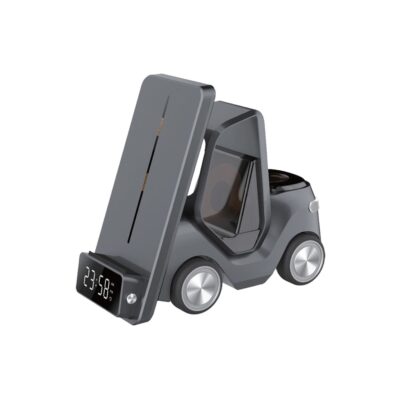 شارژر بی سیم پنج کاره 15 وات گرین لاین مدل Green Lion Forklift 5 in 1 Wireless Charger Stand