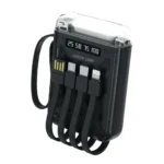 پاوربانک 10000 هزار 4 کابل چراغ قوه دار گرین لاین Green Lion Luma Pro 10000mAh GNLUMPR10PBK