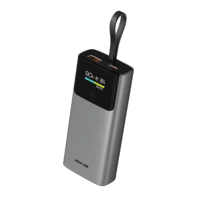 پاوربانک 10000 هزار 20 وات ساعت همراه با کابل گرین لاین (GNVLTX10KGY) Green Lion Voltix 10000mAh Powerbank PD20W