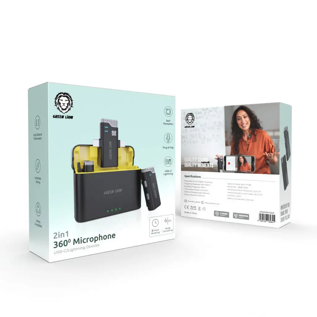 Green-Lion-2-IN-1-360-Microphone-USB-C-Lightning-Black-1