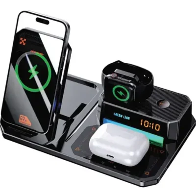 شارژر وایرلس گرین لاینgreen lion 6 IN 1 Multifunctional