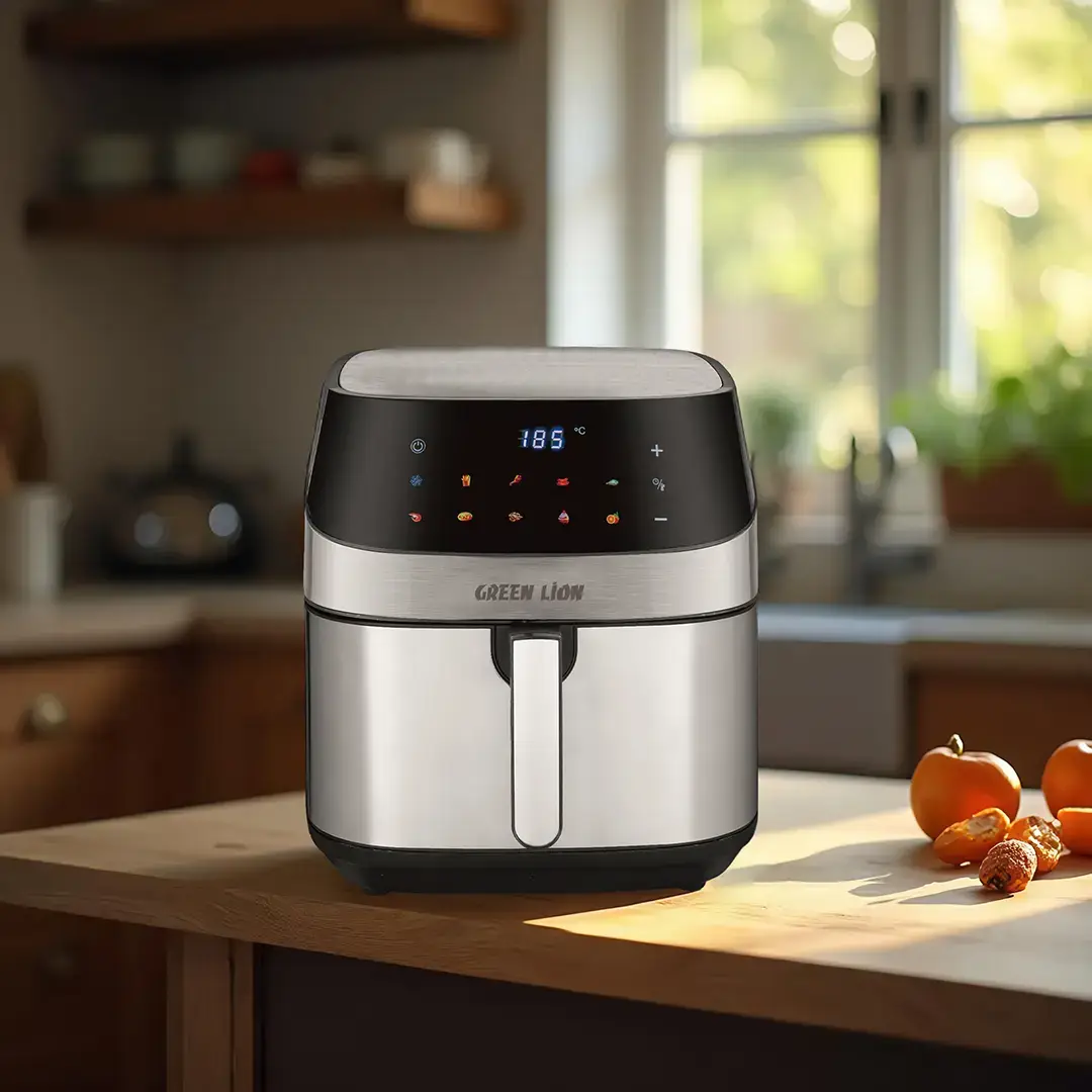 Green Lion Deluxe Air Fryer LED Touch Screen 8L - Black (3)