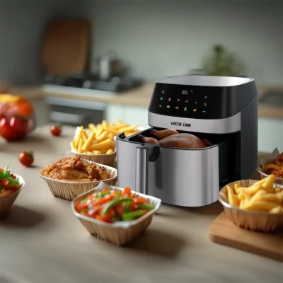 سرخ کن بدون روغن لوکس 8 لیتری لمسی گرین لاین Green Lion Deluxe Air Fryer LED Touch Screen 8L