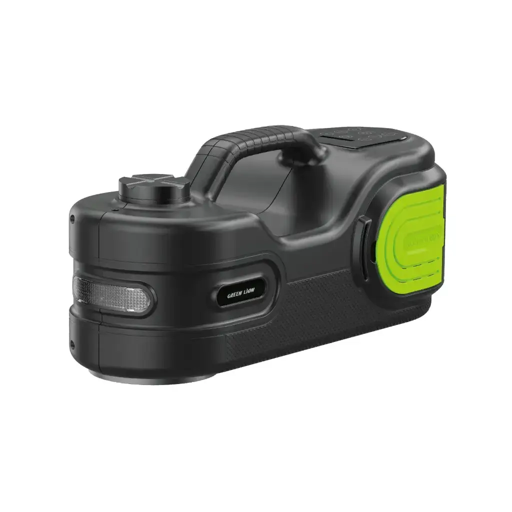 Green Lion Electric Car Jack Kit Built-In LED Light - Black (1)