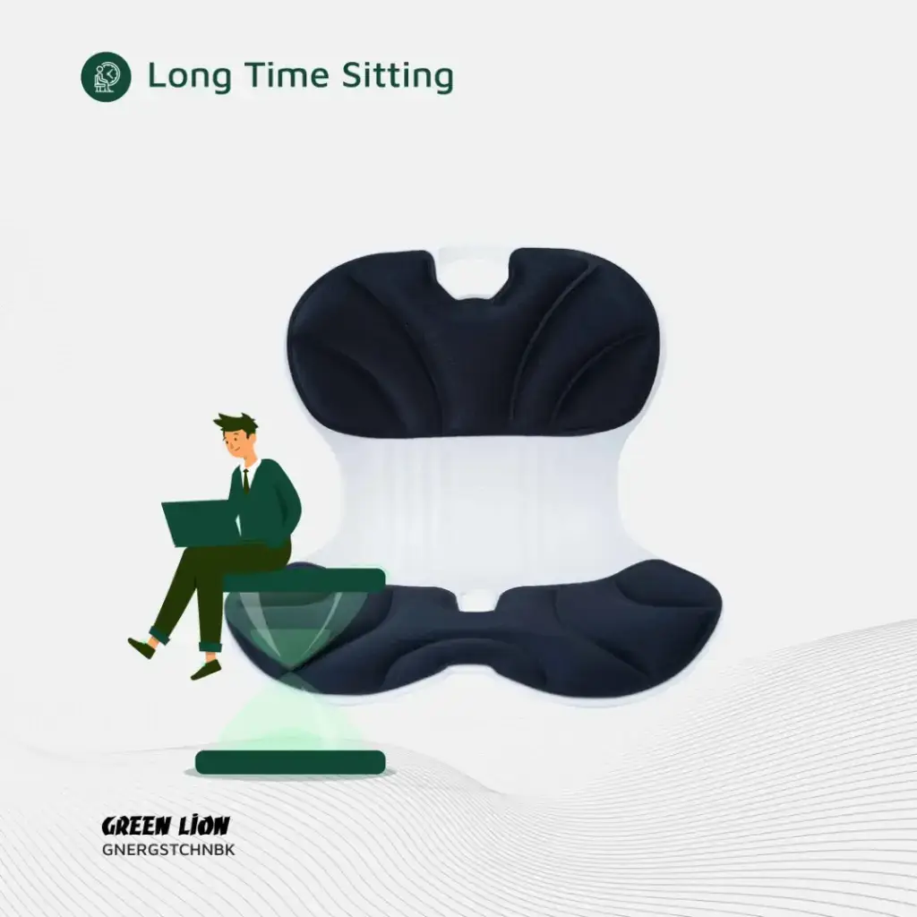 Green Lion Ergo Seat Cushion - Black (5)