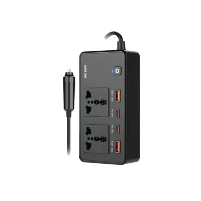 چندراهی و مبدل برق فندکی خودروی گرین لاین مدل GC-200 توان 200 وات