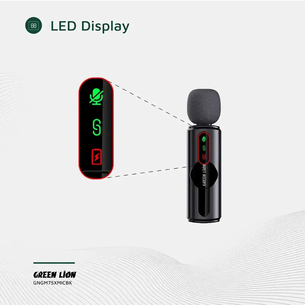 Green Lion GM-75X Microphone 3 In 1 - Black (2)