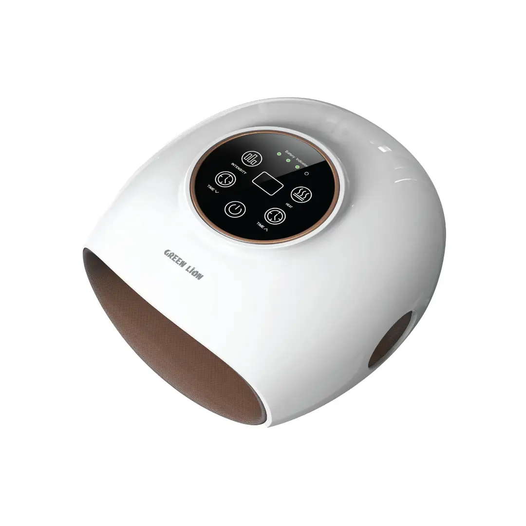 Green Lion Mini Hand Massager - White