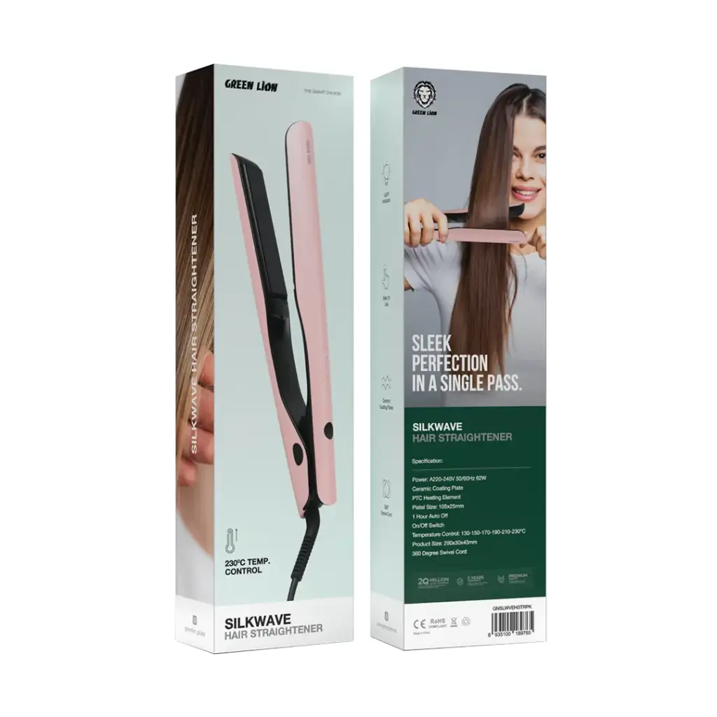 Green Lion Silkwave Straightener - Pink