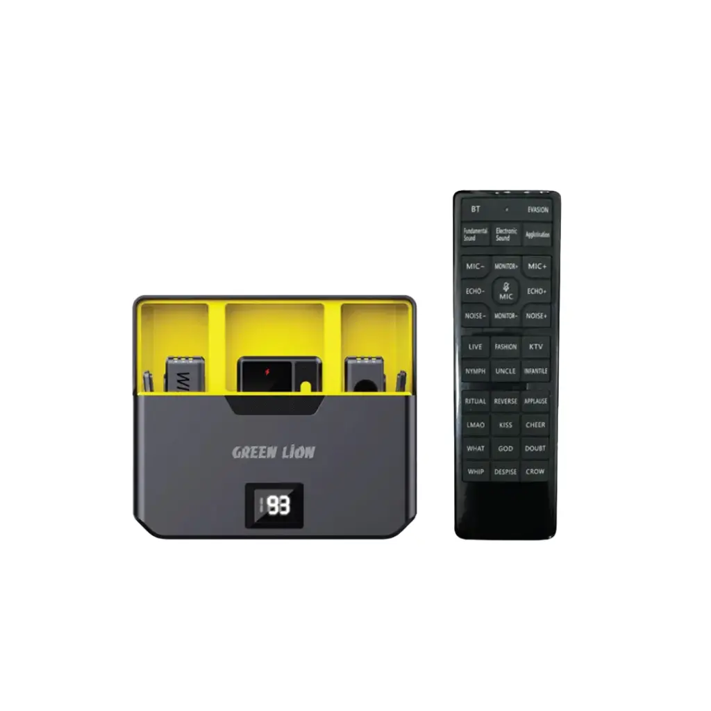 Green Lion Wireless Microphone With Remote Control - Black