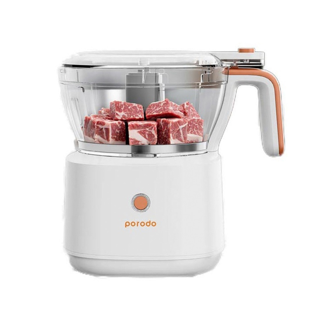 PD-LS41FPR-WH-Porodo-LifeStyle-88W-4in1-Mini-Food-Processor-White