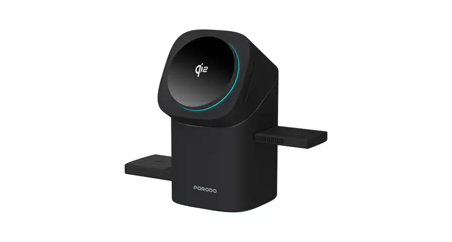 Porodo Auto Rotate & Slide Qi2 MagSafe Charging - Black (7)