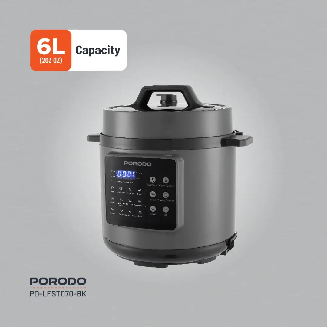 Porodo Lifestyle 1300W Multi-Cuisine Pressure Cooker - Black (3)