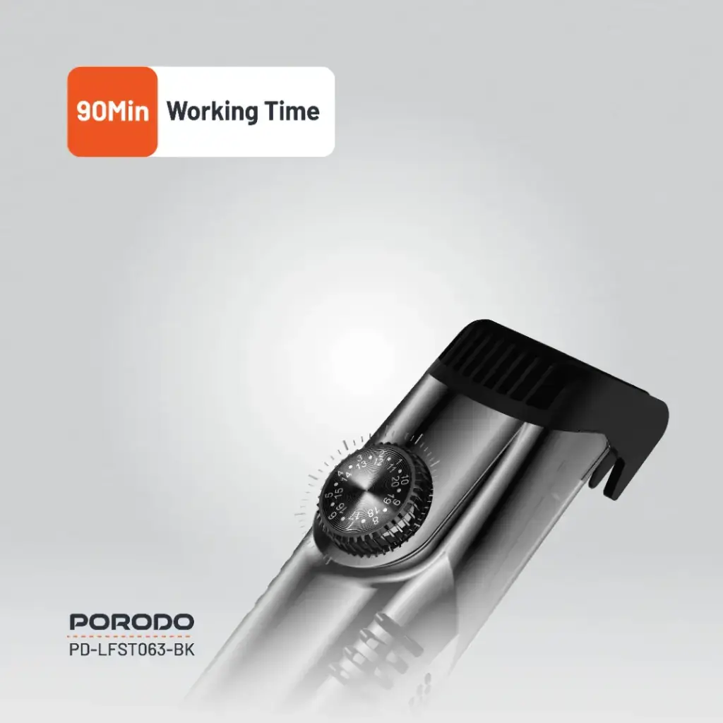 Porodo Lifestyle Air Suction Beard & Body Trimmer - Black (2)