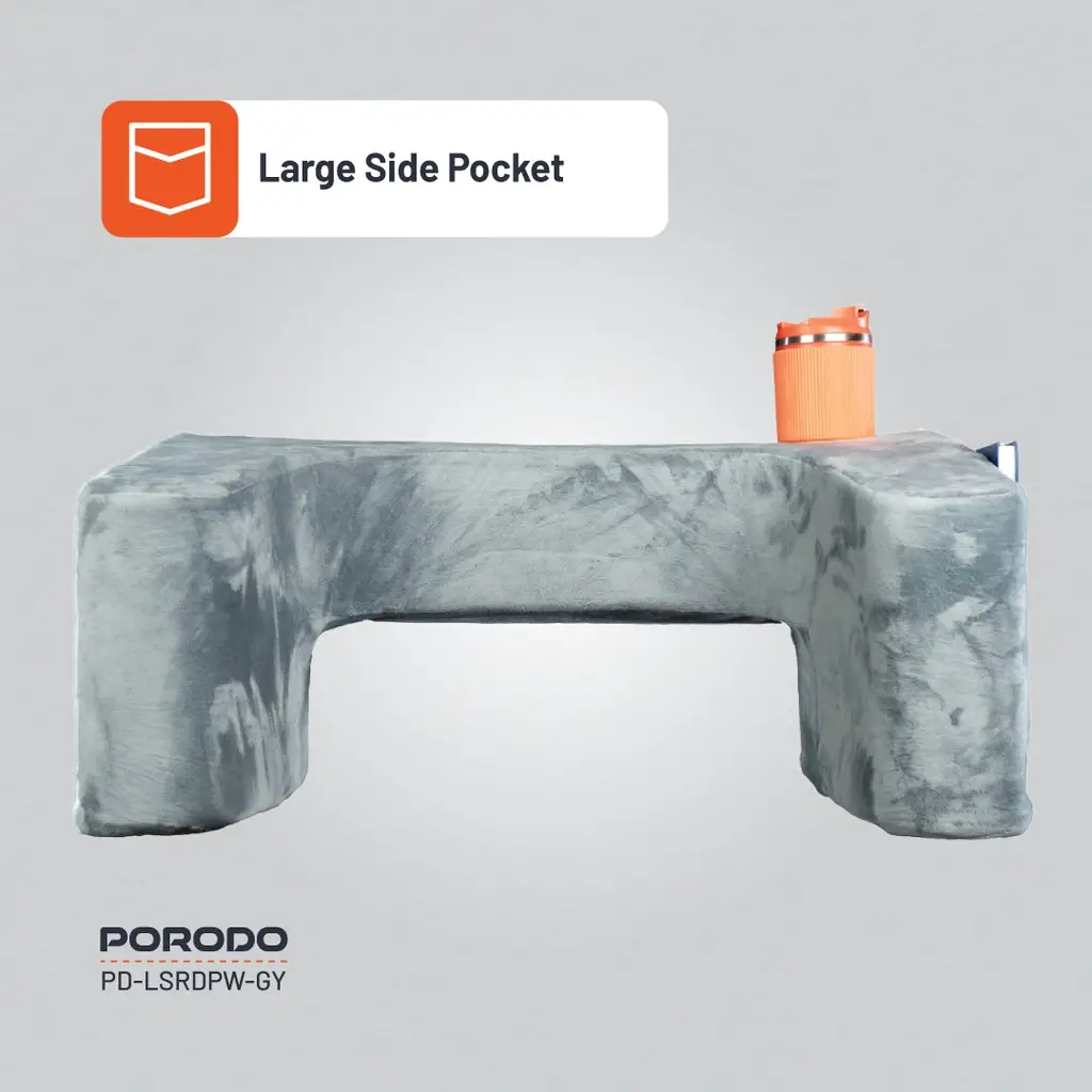 Porodo Lifestyle Lap Desk Pillow - Grey (4)
