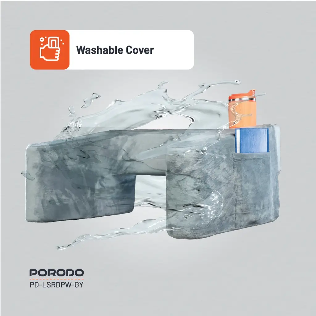 Porodo Lifestyle Lap Desk Pillow - Grey (5)