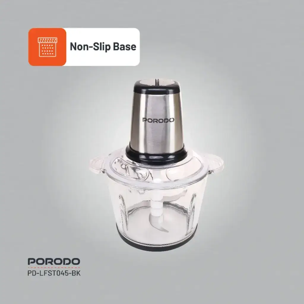 Porodo Lifestyle Meat and Vegetable Electric Food Chopper - Black (4)