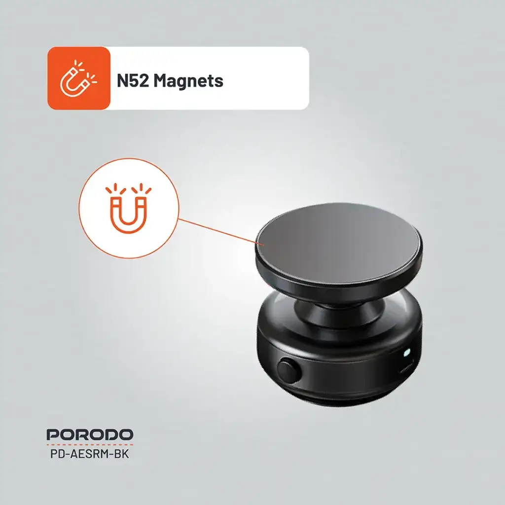 Porodo Vacuseal Magsafe Magnetic Mount - Black (5)