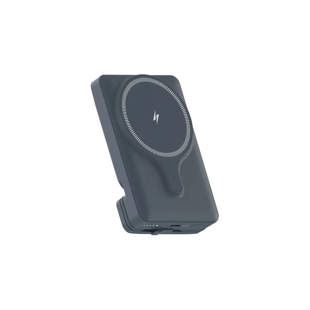 Powerology 5000mAh Power Bank With Magnetic Wireless Charger Car Mount