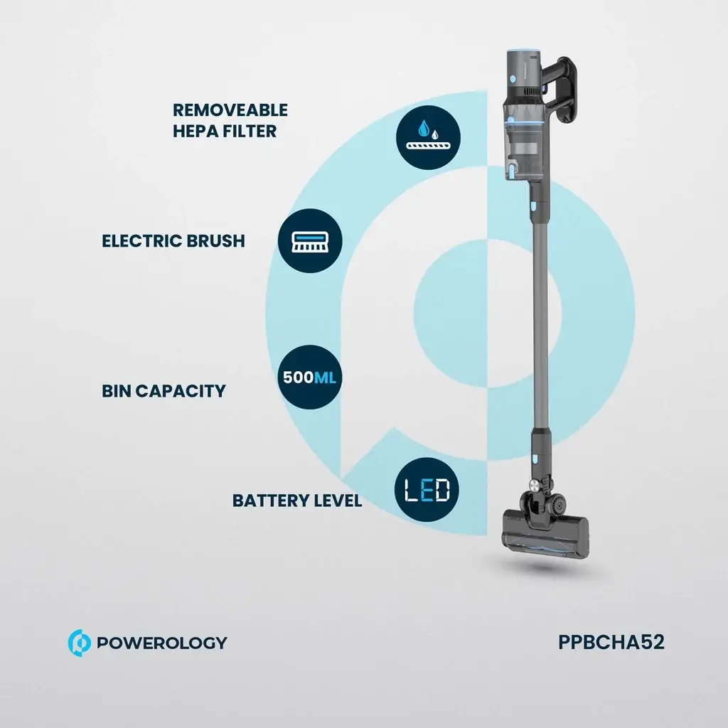 Powerology-Cordless-Stick-Vacuum-Black-1