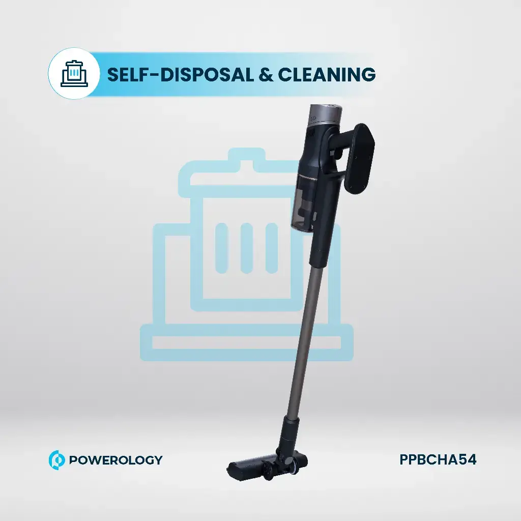Powerology Cordless Vacuum Auto-Disposal Charging - Black (5)