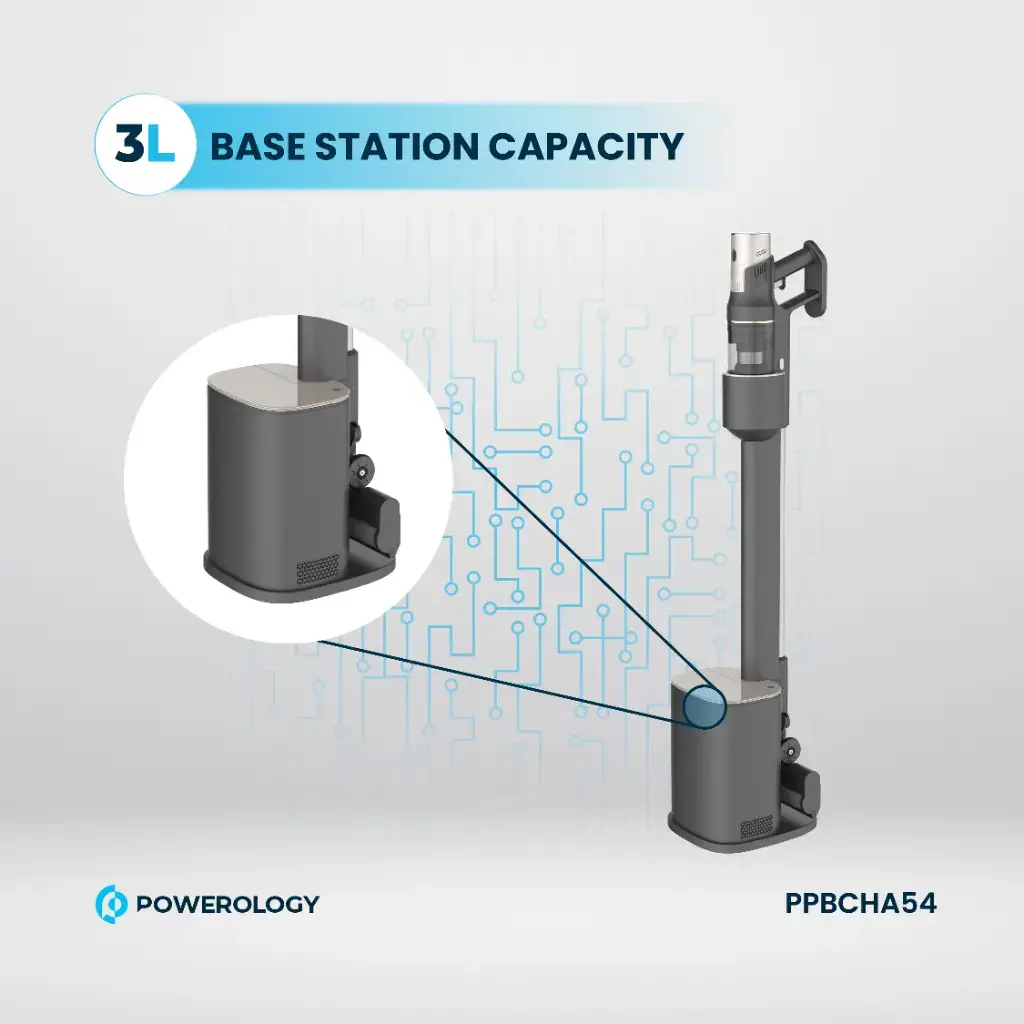 Powerology Cordless Vacuum Auto-Disposal Charging - Black (6)