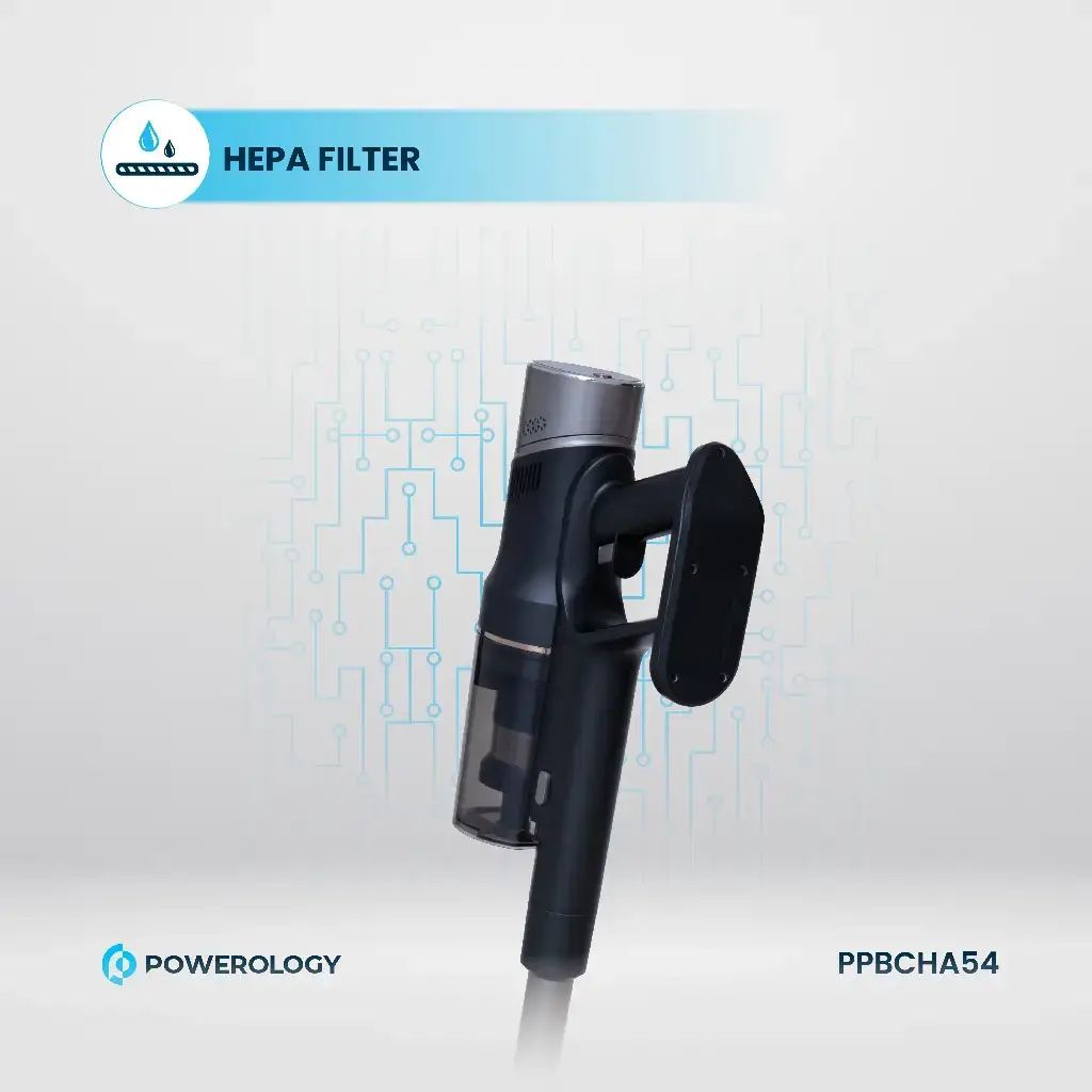 Powerology Cordless Vacuum Auto-Disposal Charging - Black (7)