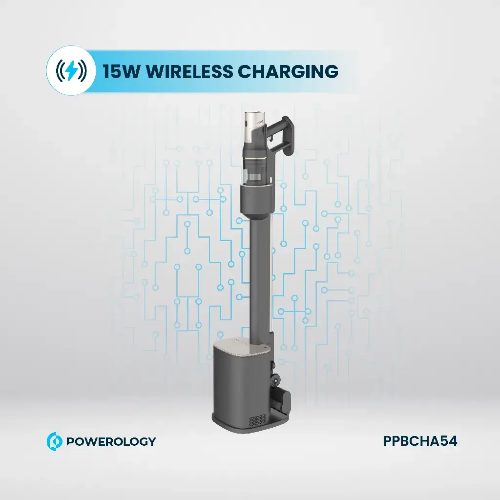 Powerology Cordless Vacuum Auto-Disposal Charging - Black (8)