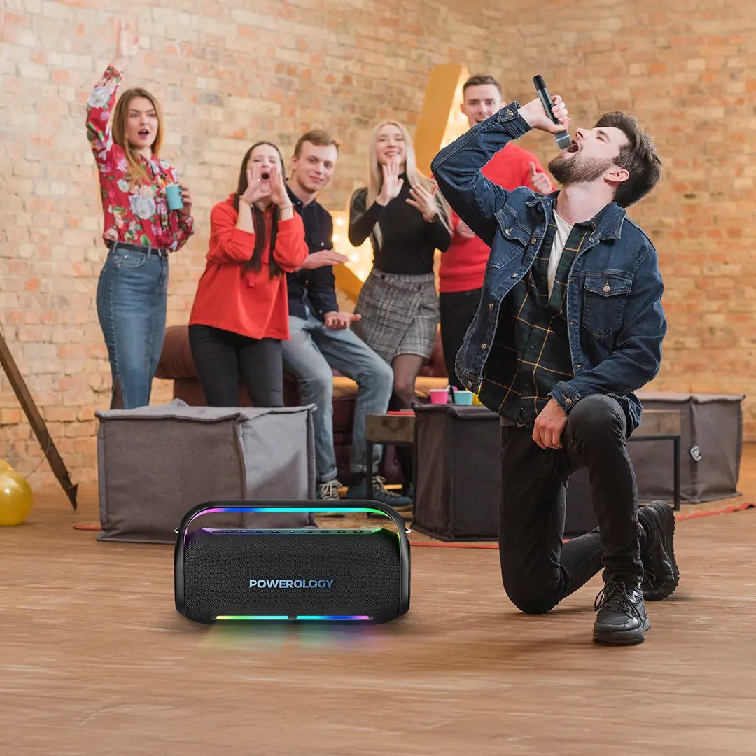 Powerology Deep Bass Party Speaker - Black (15)