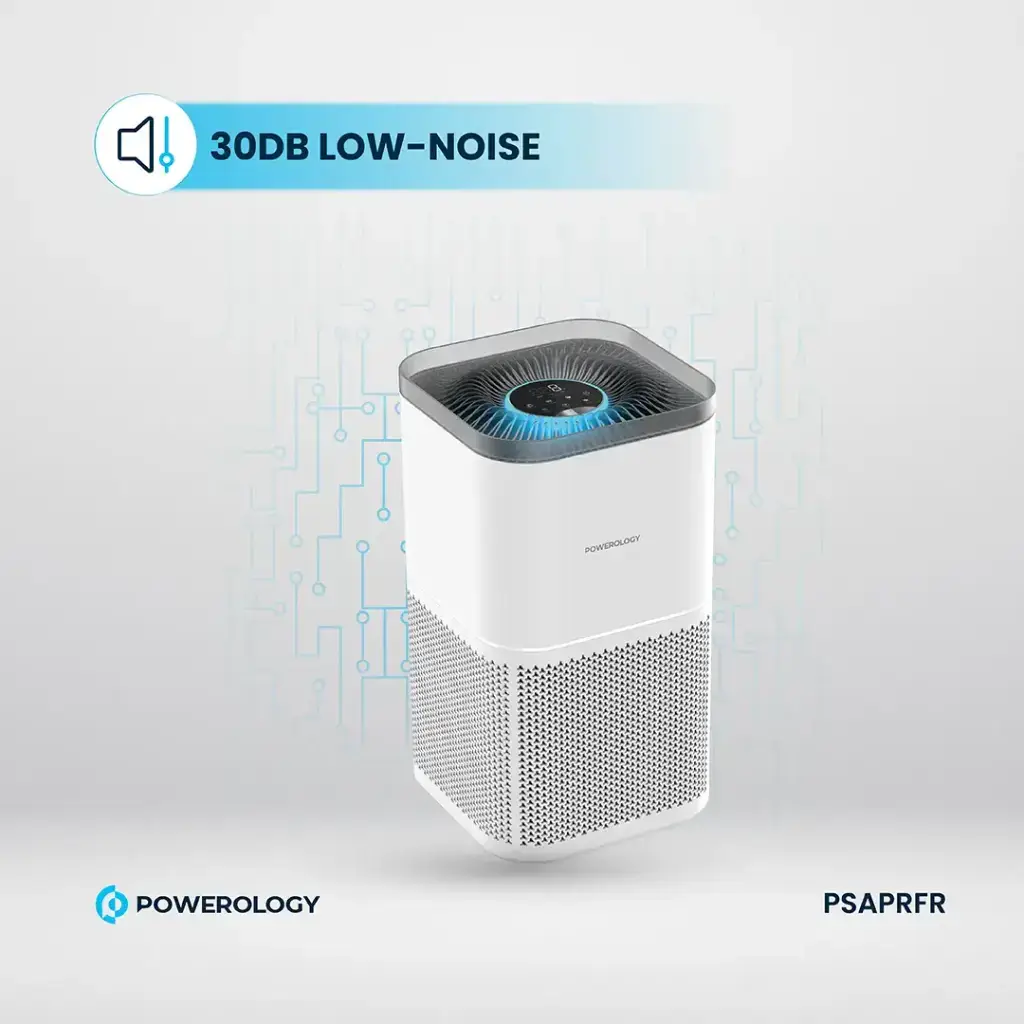 Powerology Smart Air Purifier Eliminate Odor & Smoke - White (2)