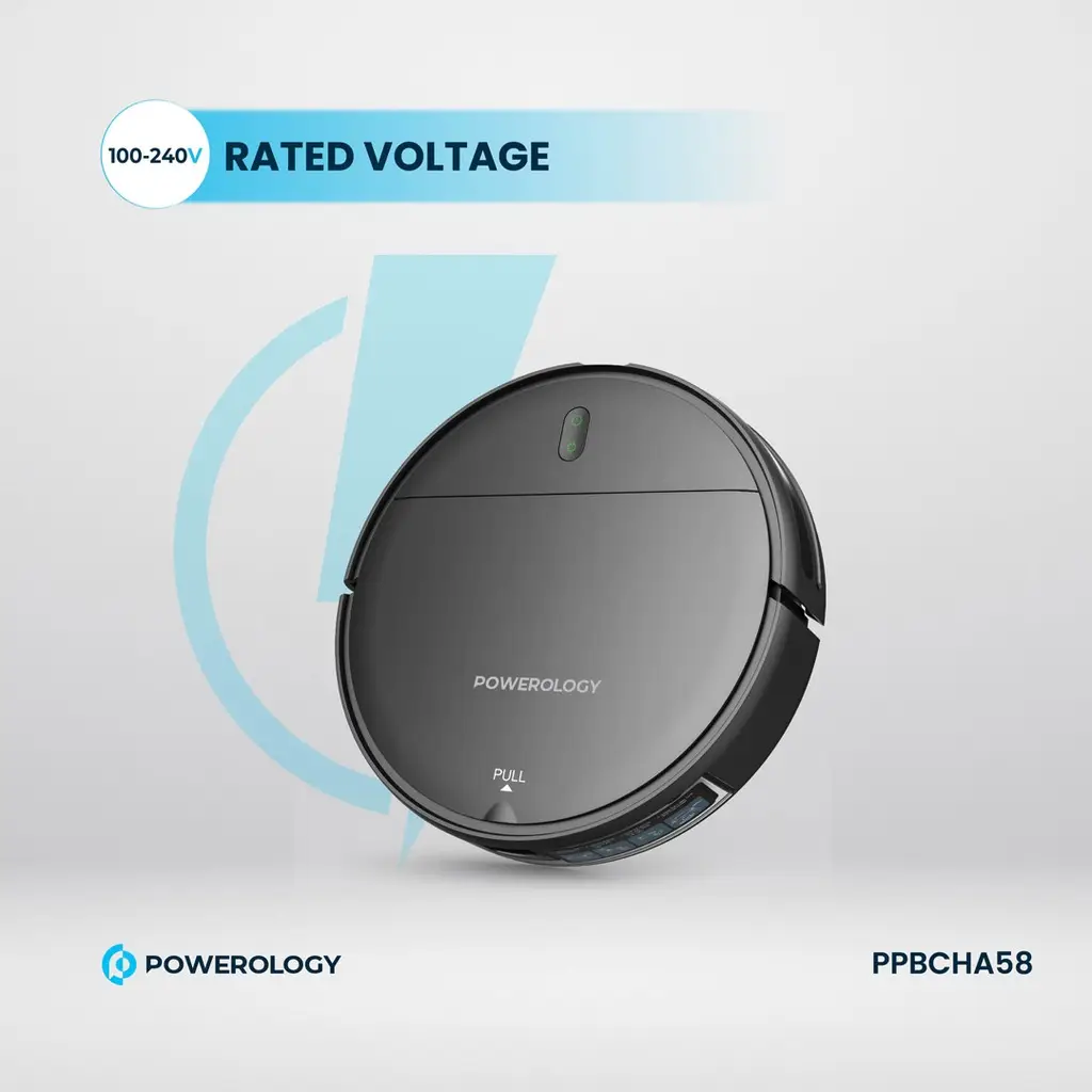 Powerology Smart Robovac Vacuum & Mop - Black (5)