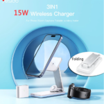 شارژر وایرلس 3 در 1 یسیدو مدل YESIDO DS17