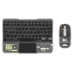 ماوس و کیبورد شفاف بی سیم گرین لاین Green Lion Transparent Duo