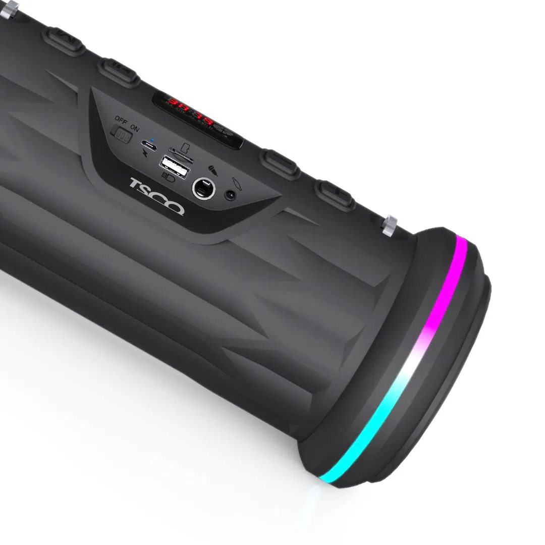 اسپیکر بلوتوث تسکو TSCO مدل TS 23415 با کارائوکه، پاوربانک و نورپردازی RGB (3)