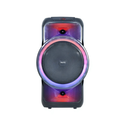 اسپیکر ترولی تسکو TSCO مدل TS 1902 حرفه‌ای با کارائوکه، نورپردازی RGB و میکروفون بی‌سیم