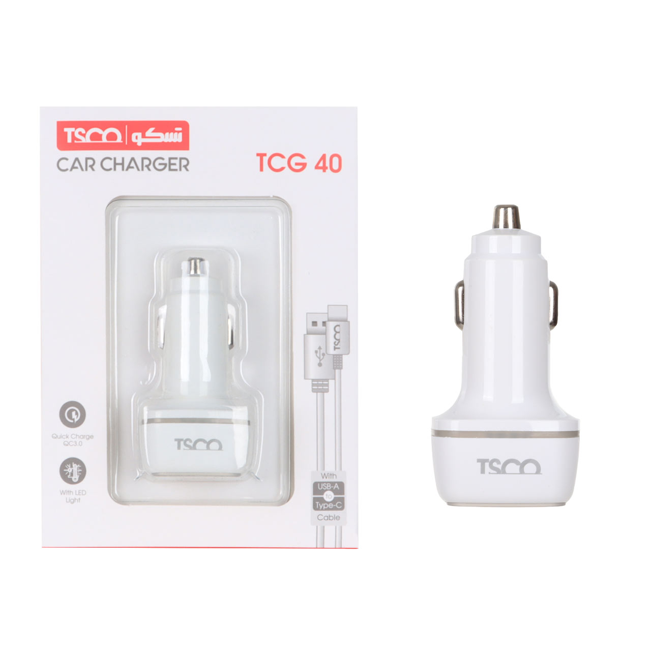 شارژر فندکی 30W فست دو پورت TSCO مدل TCG 40 (3)