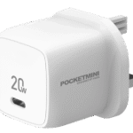 شارژر دیواری POCKETMINI TRAVEL CHARGER with Type-C Port PD20W – UK Standard از برند پاوا Pawa